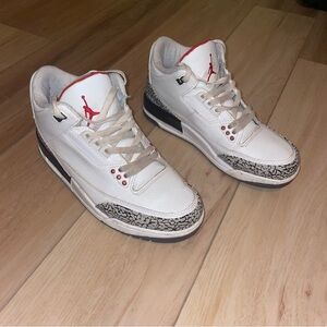 Men’s Jordan 3 White Cements Sz 11